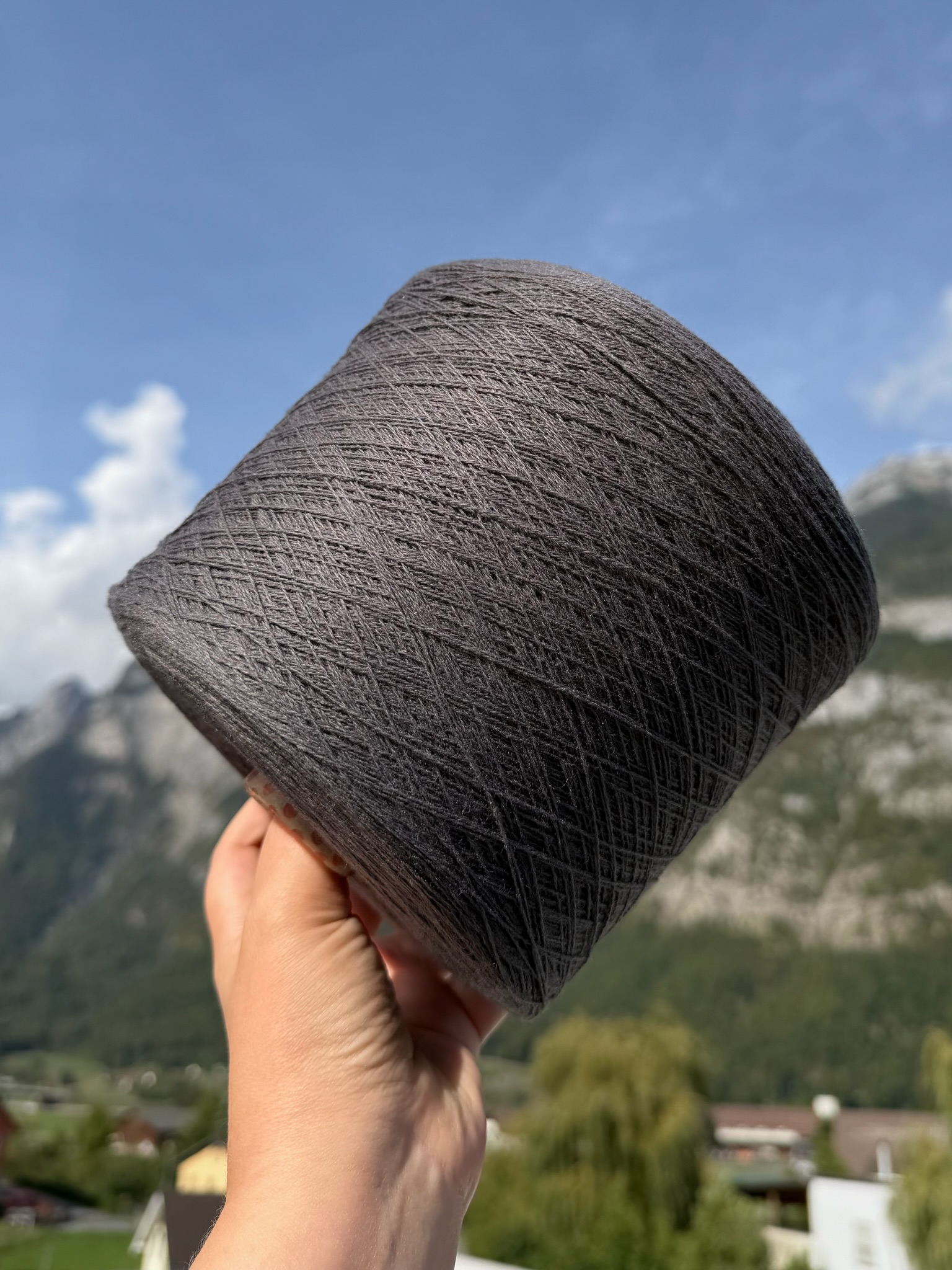 Biagioli Modesto Art. Cashmere Yak Seta Nm 2/28 col. Mittelgrau foto 3